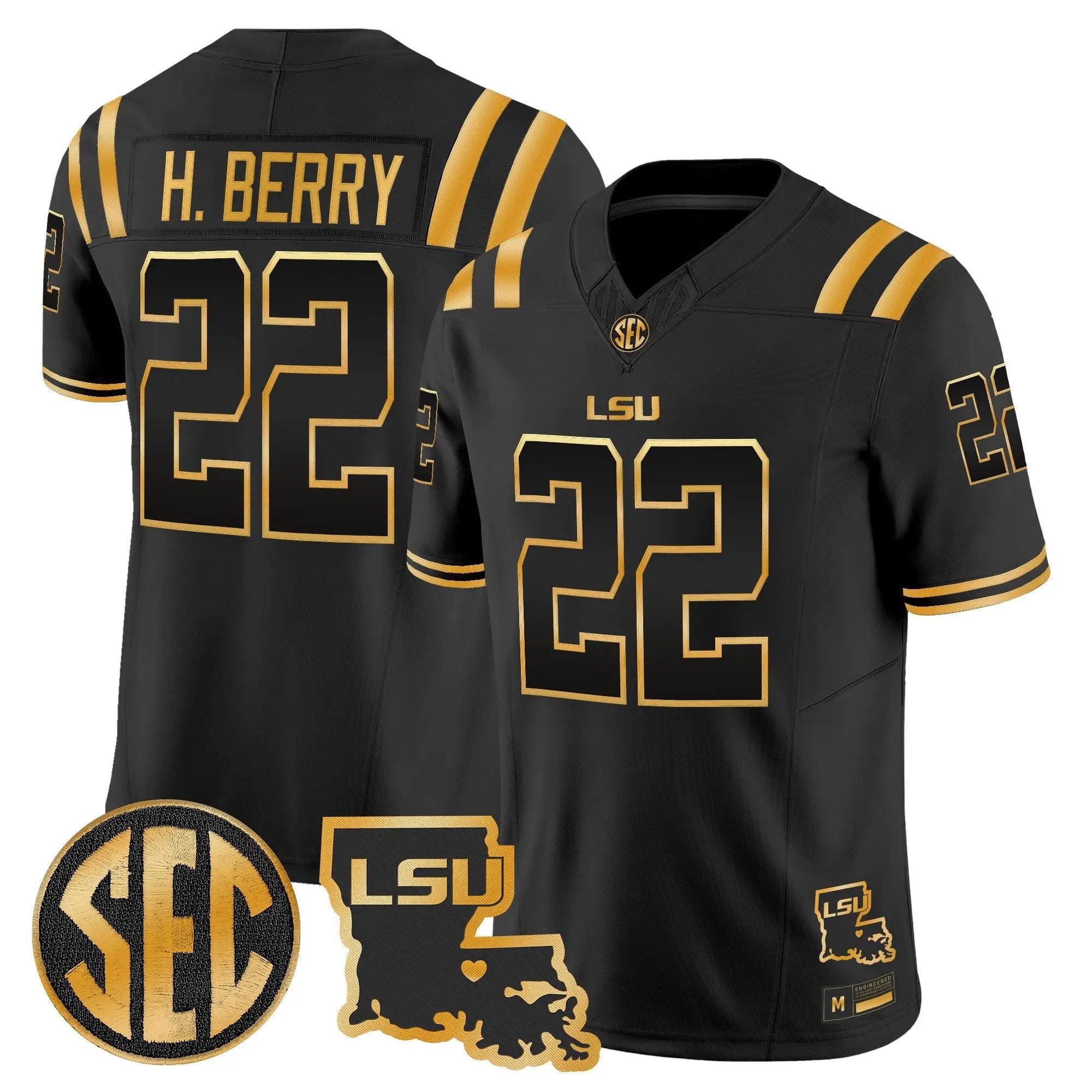 LSU Tigers 2026 Louisiana Patch Gold Vapor Limited Jersey - Stitched 6 LSU 2026 Louisiana Patch Gold Vapor Limited Jersey - Stitched by Digigearus