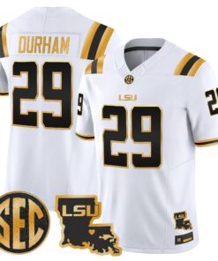 LSU Tigers 2026 Louisiana Patch Gold Vapor Limited Jersey - Stitched 52 LSU 2026 Louisiana Patch Gold Vapor Limited Jersey - Stitched by Digigearus