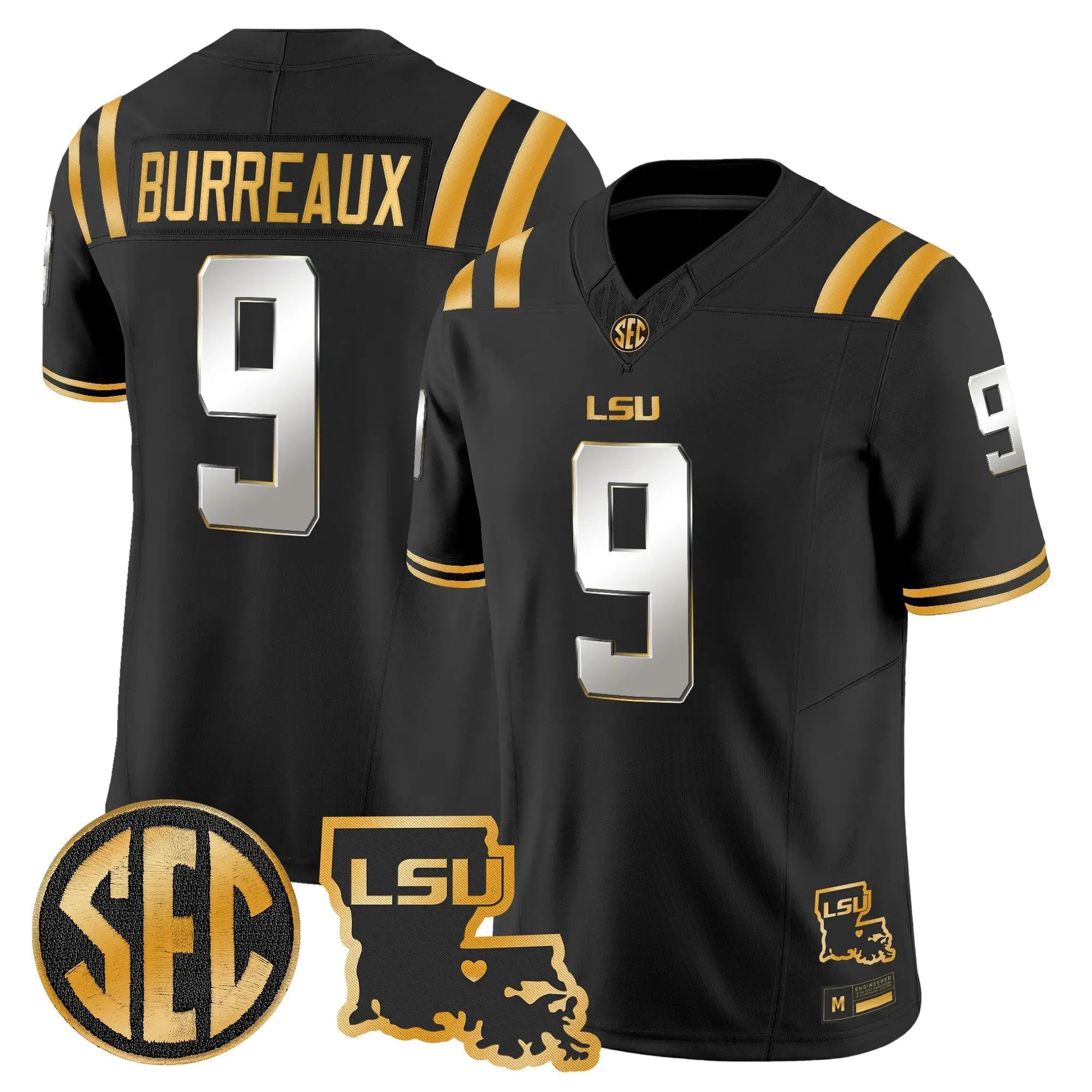 LSU Tigers 2026 Louisiana Patch Gold Vapor Limited Jersey - Stitched 27 LSU 2026 Louisiana Patch Gold Vapor Limited Jersey - Stitched by Digigearus