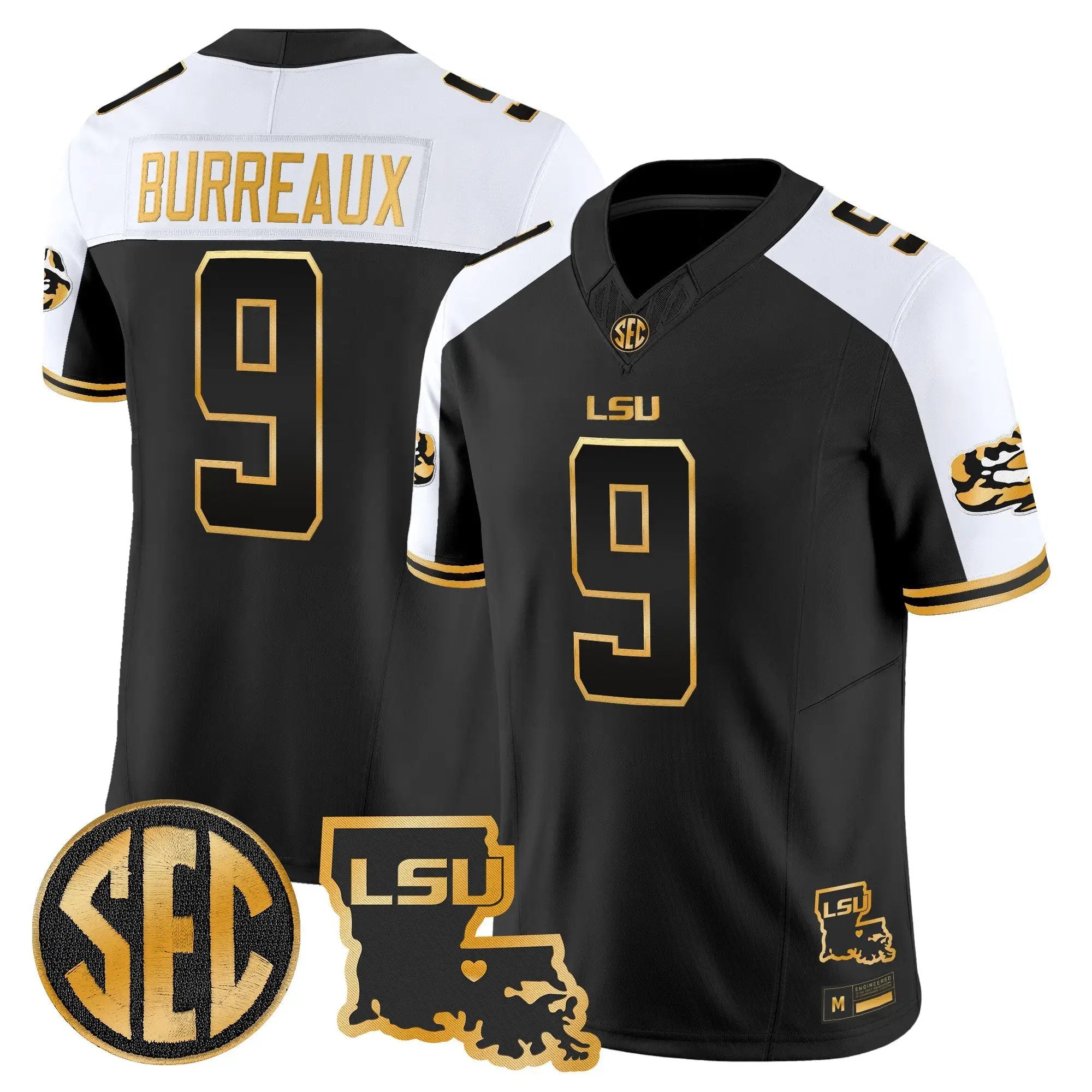 LSU Tigers 2026 Louisiana Patch Gold Vapor Limited Jersey - Stitched 37 LSU 2026 Louisiana Patch Gold Vapor Limited Jersey - Stitched by Digigearus