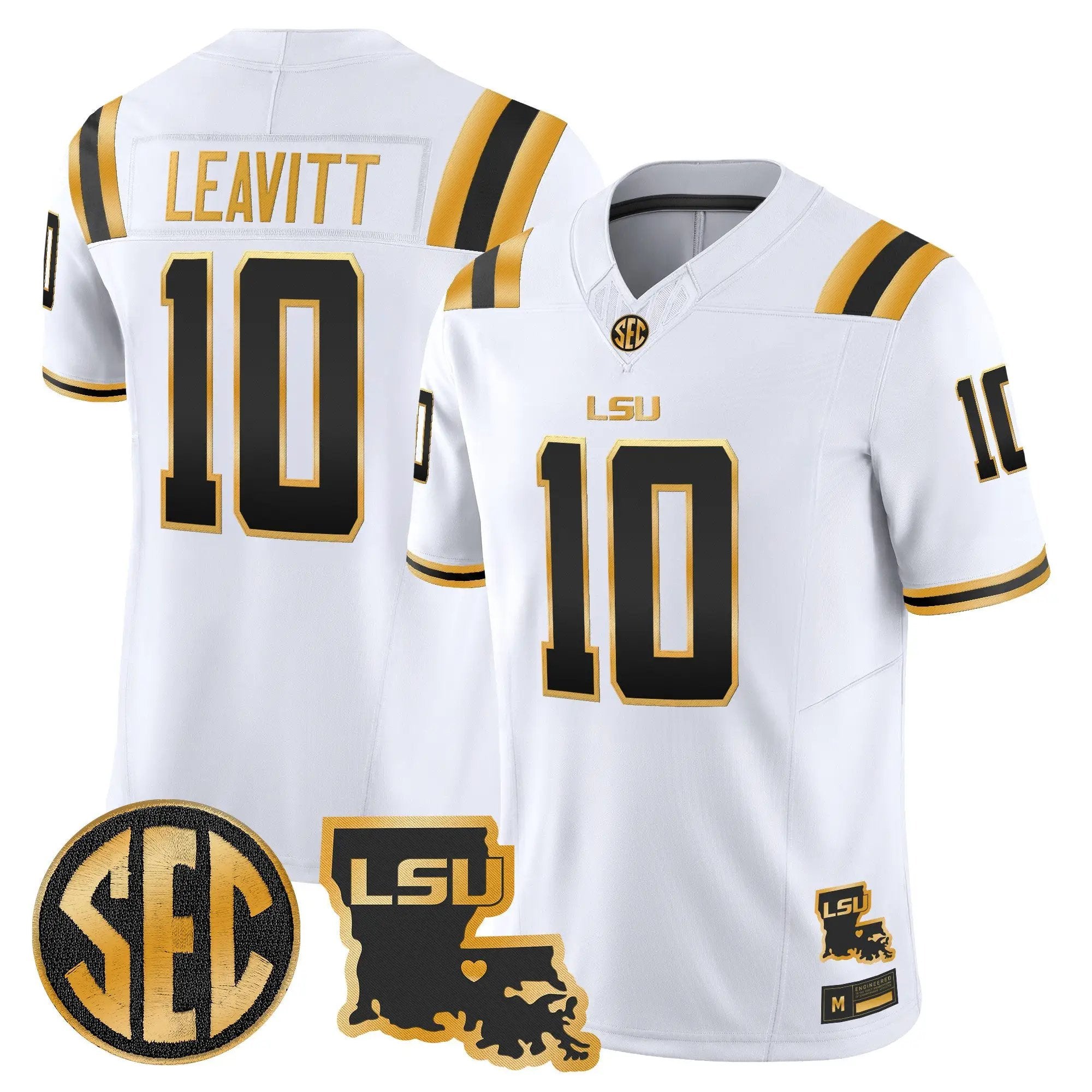 LSU Tigers 2026 Louisiana Patch Gold Vapor Limited Jersey - Stitched 11 LSU 2026 Louisiana Patch Gold Vapor Limited Jersey - Stitched by Digigearus