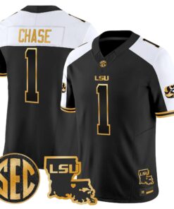 LSU Tigers 2026 Louisiana Patch Gold Vapor Limited Jersey - Stitched 77 LSU 2026 Louisiana Patch Gold Vapor Limited Jersey - Stitched by Digigearus