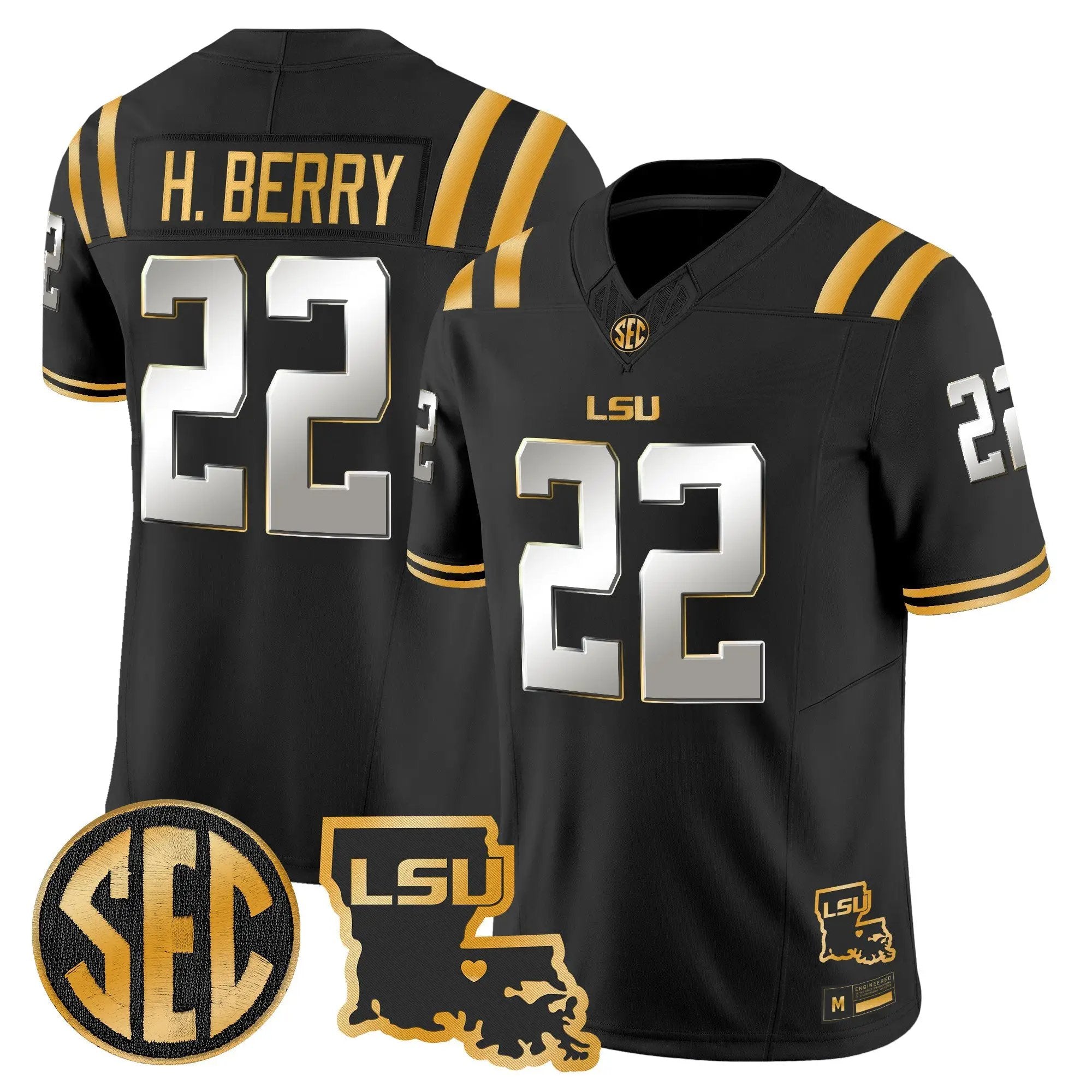 LSU Tigers 2026 Louisiana Patch Gold Vapor Limited Jersey - Stitched 26 LSU 2026 Louisiana Patch Gold Vapor Limited Jersey - Stitched by Digigearus