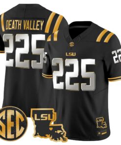 LSU Tigers 2026 Louisiana Patch Gold Vapor Limited Jersey - Stitched 61 LSU 2026 Louisiana Patch Gold Vapor Limited Jersey - Stitched by Digigearus