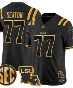 LSU Tigers 2026 Louisiana Patch Gold Vapor Limited Jersey - Stitched 44 LSU 2026 Louisiana Patch Gold Vapor Limited Jersey - Stitched by Digigearus