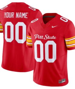 Pittsburg State Athletics 2026 Vapor Limited Custom Jersey - Stitched by Digigearus