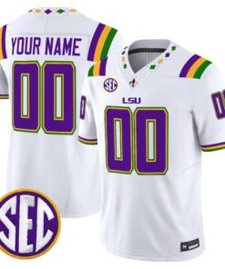 LSU 2026 "Mardi Gras Edition'' Vapor Limited Custom Jersey - Stitched by LSU Tigers