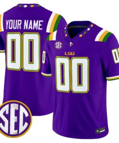 LSU 2026 "Mardi Gras Edition'' Vapor Limited Custom Jersey - Stitched by LSU Tigers