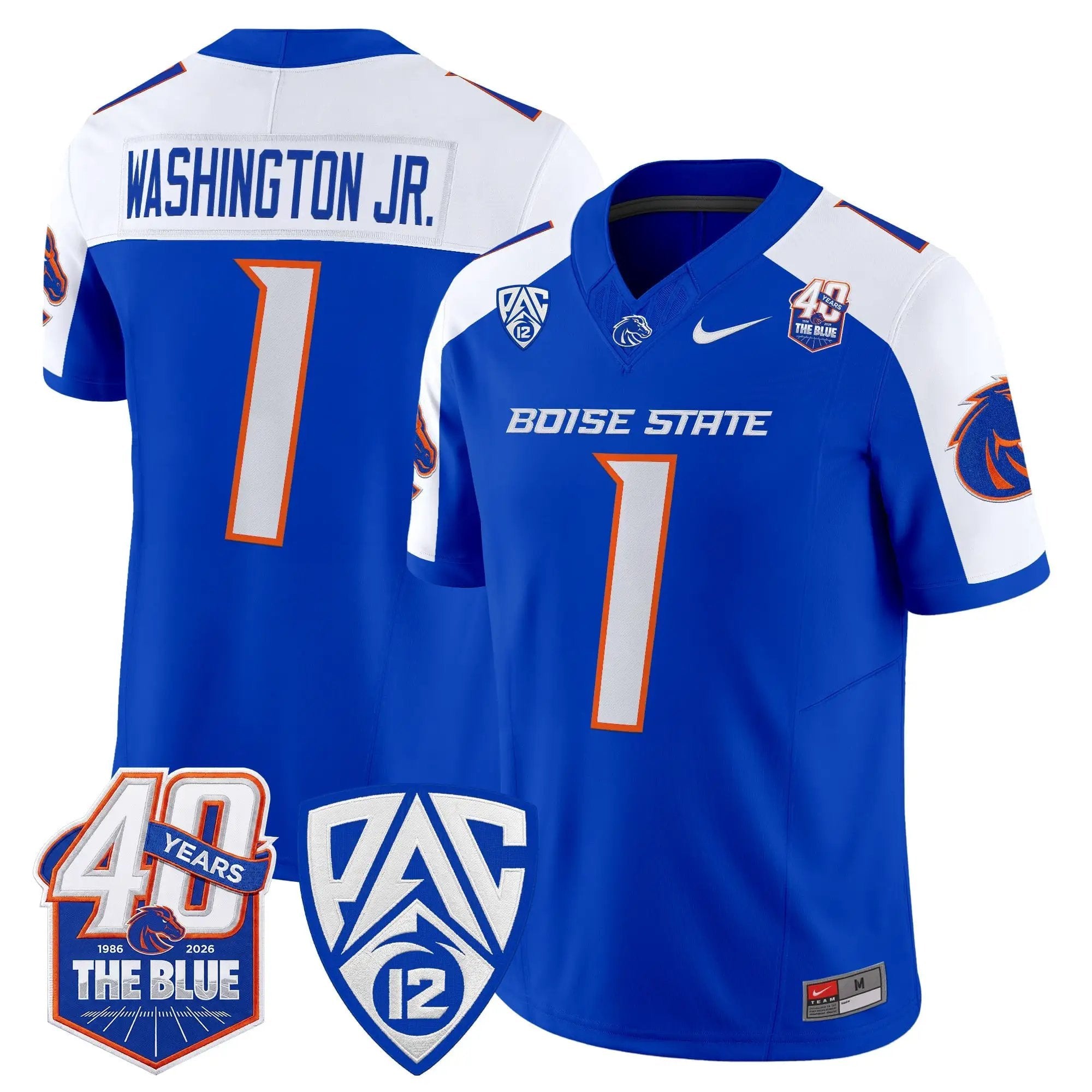 Boise State Broncos 2026 Vapor Limited Jersey - 40th Anniversary Patch - Stitched 2 BSU 2026 Vapor Limited Jersey - 40th Anniversary Patch - Stitched by Digigearus