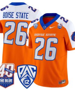 Boise State Broncos 2026 Vapor Limited Jersey - 40th Anniversary Patch - Stitched 48 BSU 2026 Vapor Limited Jersey - 40th Anniversary Patch - Stitched by Digigearus
