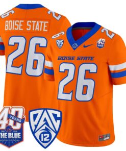 Boise State Broncos 2026 Vapor Limited Jersey - 40th Anniversary Patch - Stitched 60 BSU 2026 Vapor Limited Jersey - 40th Anniversary Patch - Stitched by Digigearus