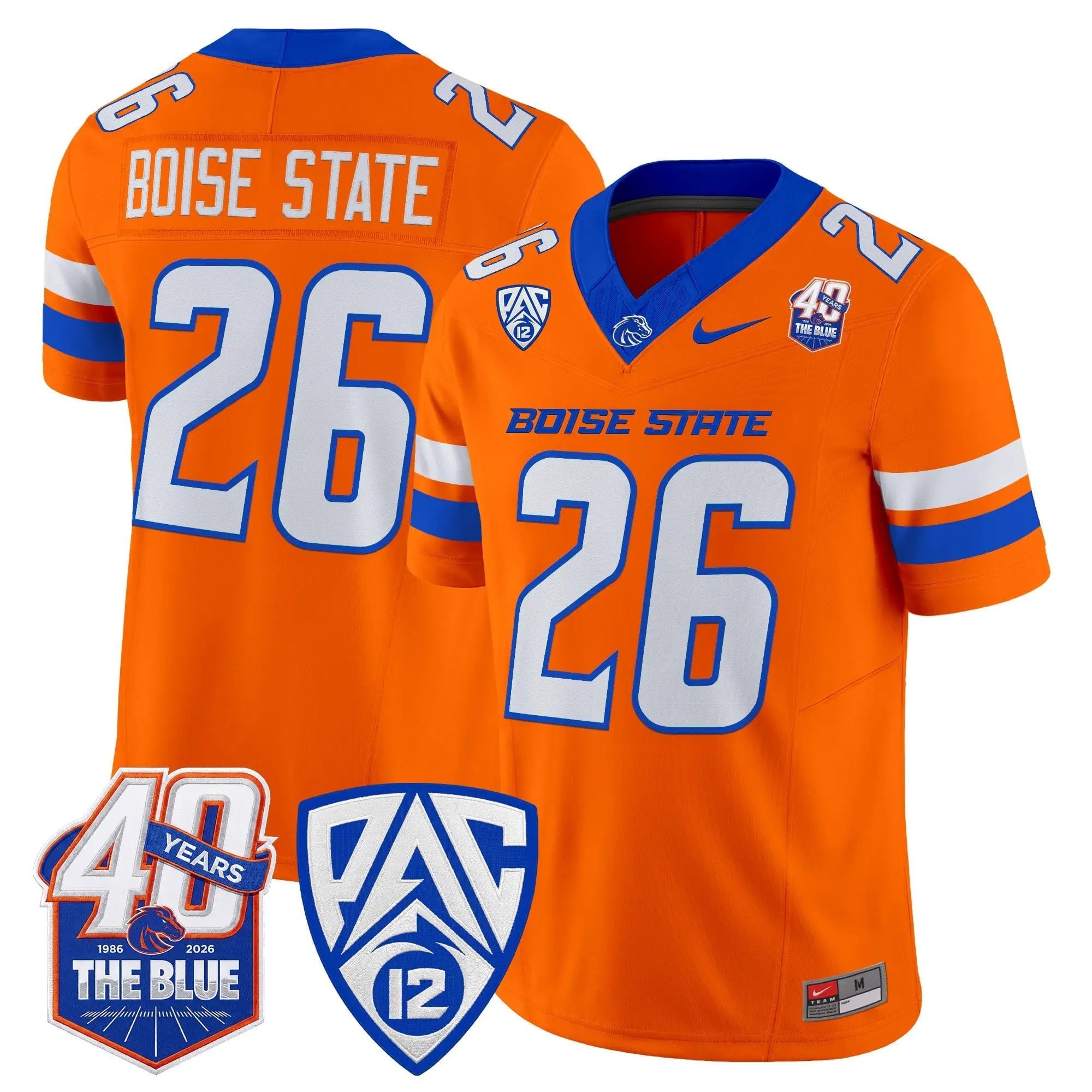 Boise State Broncos 2026 Vapor Limited Jersey - 40th Anniversary Patch - Stitched 23 BSU 2026 Vapor Limited Jersey - 40th Anniversary Patch - Stitched by Digigearus