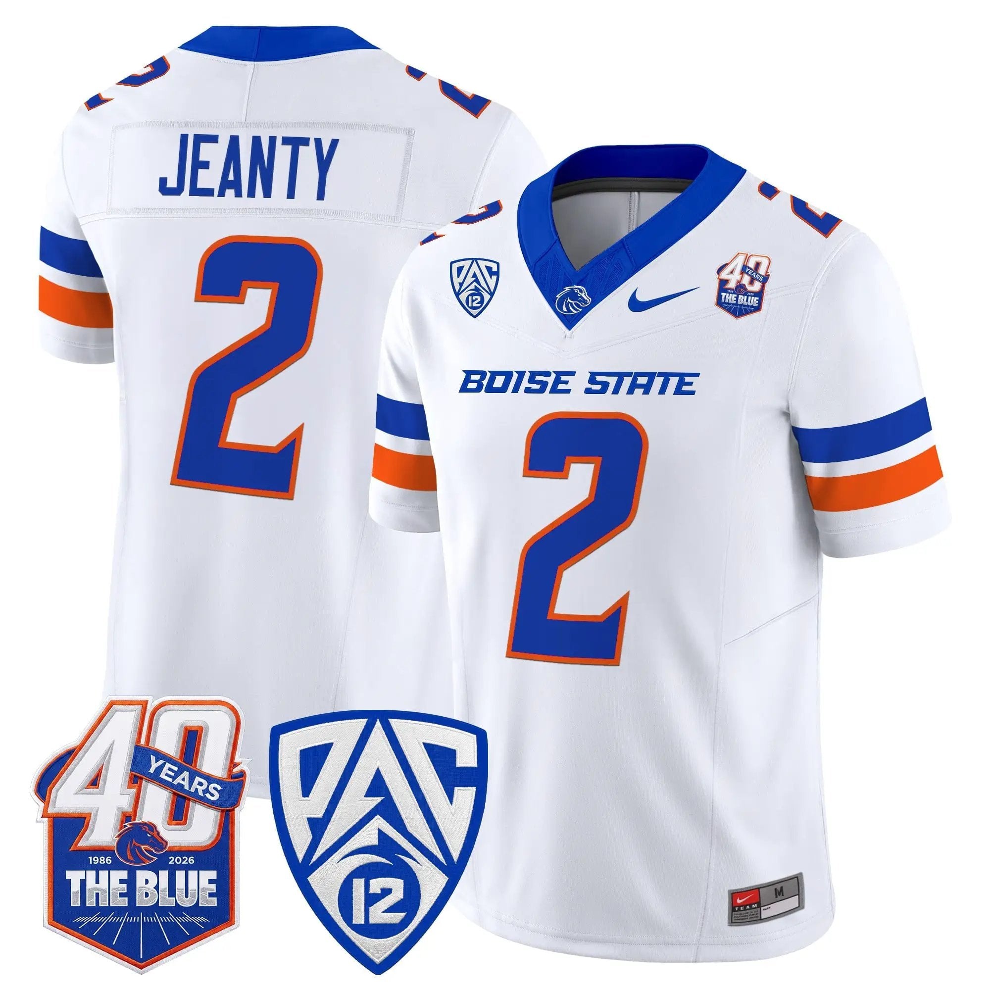 Boise State Broncos 2026 Vapor Limited Jersey - 40th Anniversary Patch - Stitched 30 BSU 2026 Vapor Limited Jersey - 40th Anniversary Patch - Stitched by Digigearus