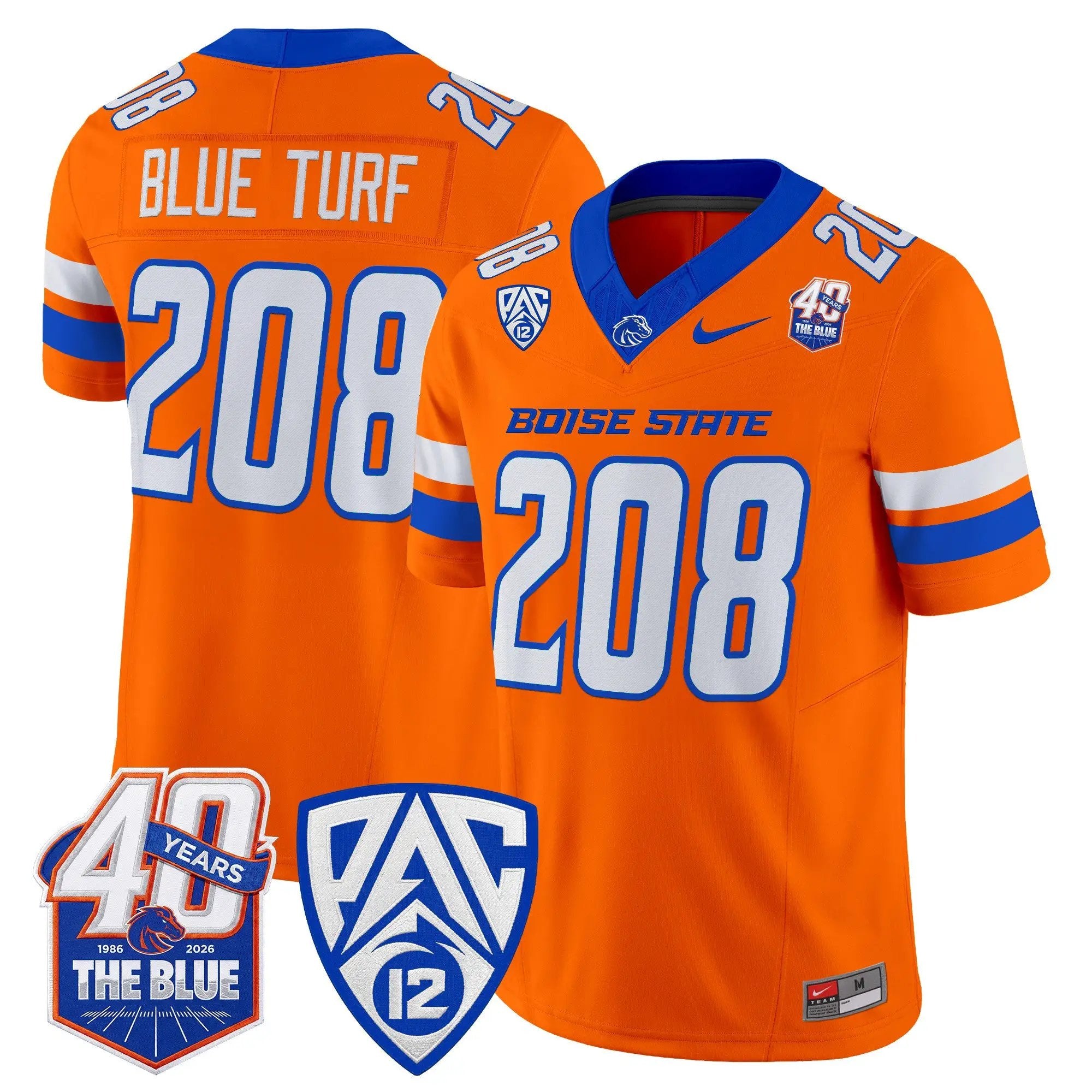 Boise State Broncos 2026 Vapor Limited Jersey - 40th Anniversary Patch - Stitched 19 BSU 2026 Vapor Limited Jersey - 40th Anniversary Patch - Stitched by Digigearus