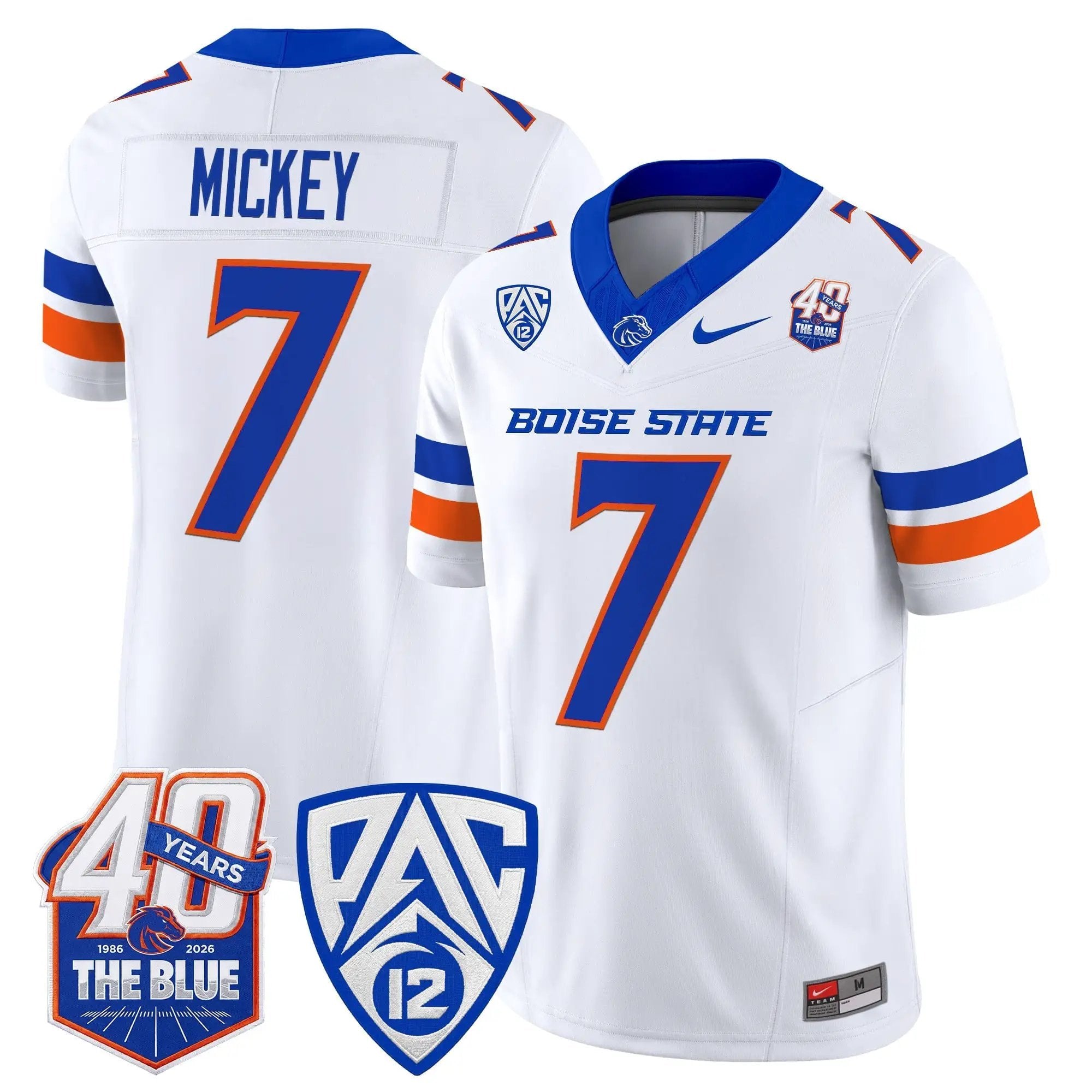 Boise State Broncos 2026 Vapor Limited Jersey - 40th Anniversary Patch - Stitched 28 BSU 2026 Vapor Limited Jersey - 40th Anniversary Patch - Stitched by Digigearus