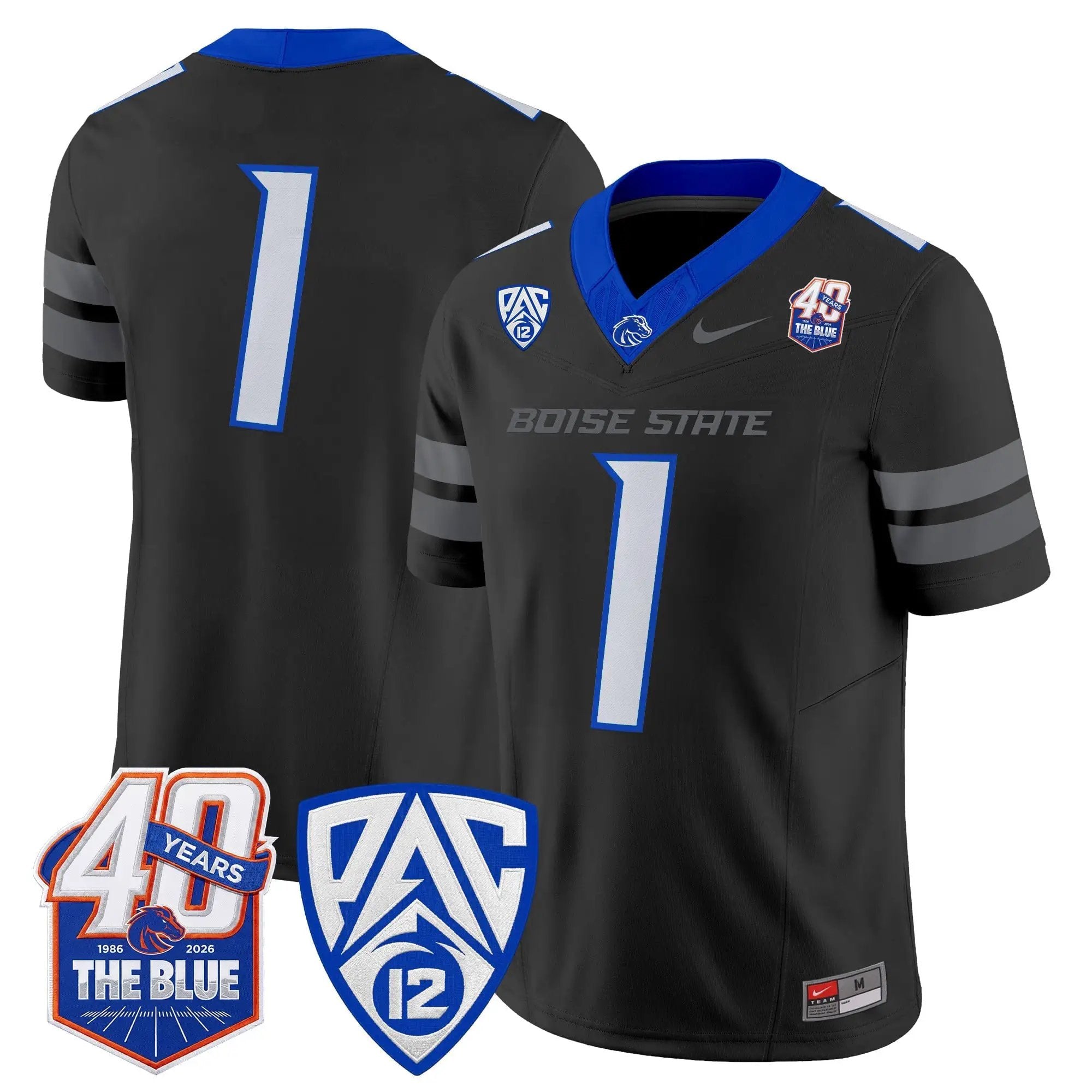 Boise State Broncos 2026 Vapor Limited Jersey - 40th Anniversary Patch - Stitched 38 BSU 2026 Vapor Limited Jersey - 40th Anniversary Patch - Stitched by Digigearus