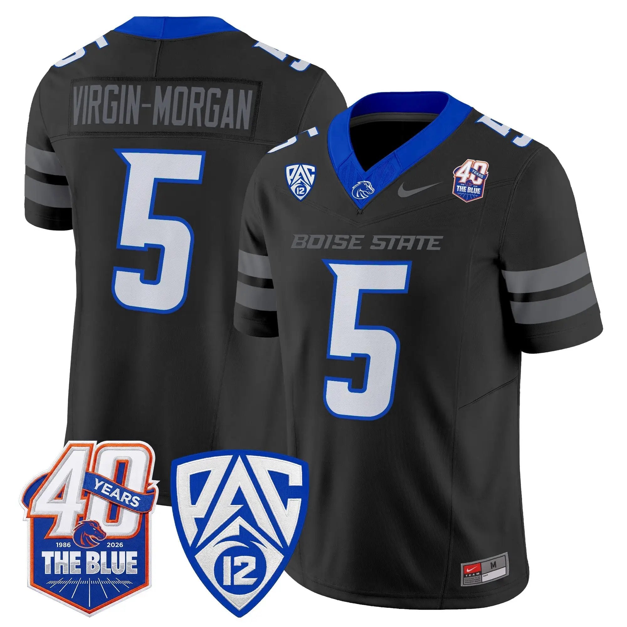 Boise State Broncos 2026 Vapor Limited Jersey - 40th Anniversary Patch - Stitched 34 BSU 2026 Vapor Limited Jersey - 40th Anniversary Patch - Stitched by Digigearus