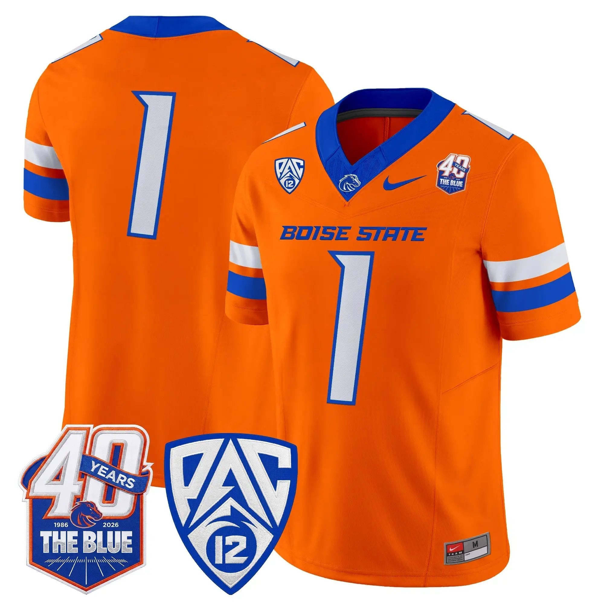 Boise State Broncos 2026 Vapor Limited Jersey - 40th Anniversary Patch - Stitched 24 BSU 2026 Vapor Limited Jersey - 40th Anniversary Patch - Stitched by Digigearus