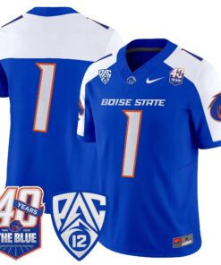 Boise State Broncos 2026 Vapor Limited Jersey - 40th Anniversary Patch - Stitched 43 BSU 2026 Vapor Limited Jersey - 40th Anniversary Patch - Stitched by Digigearus