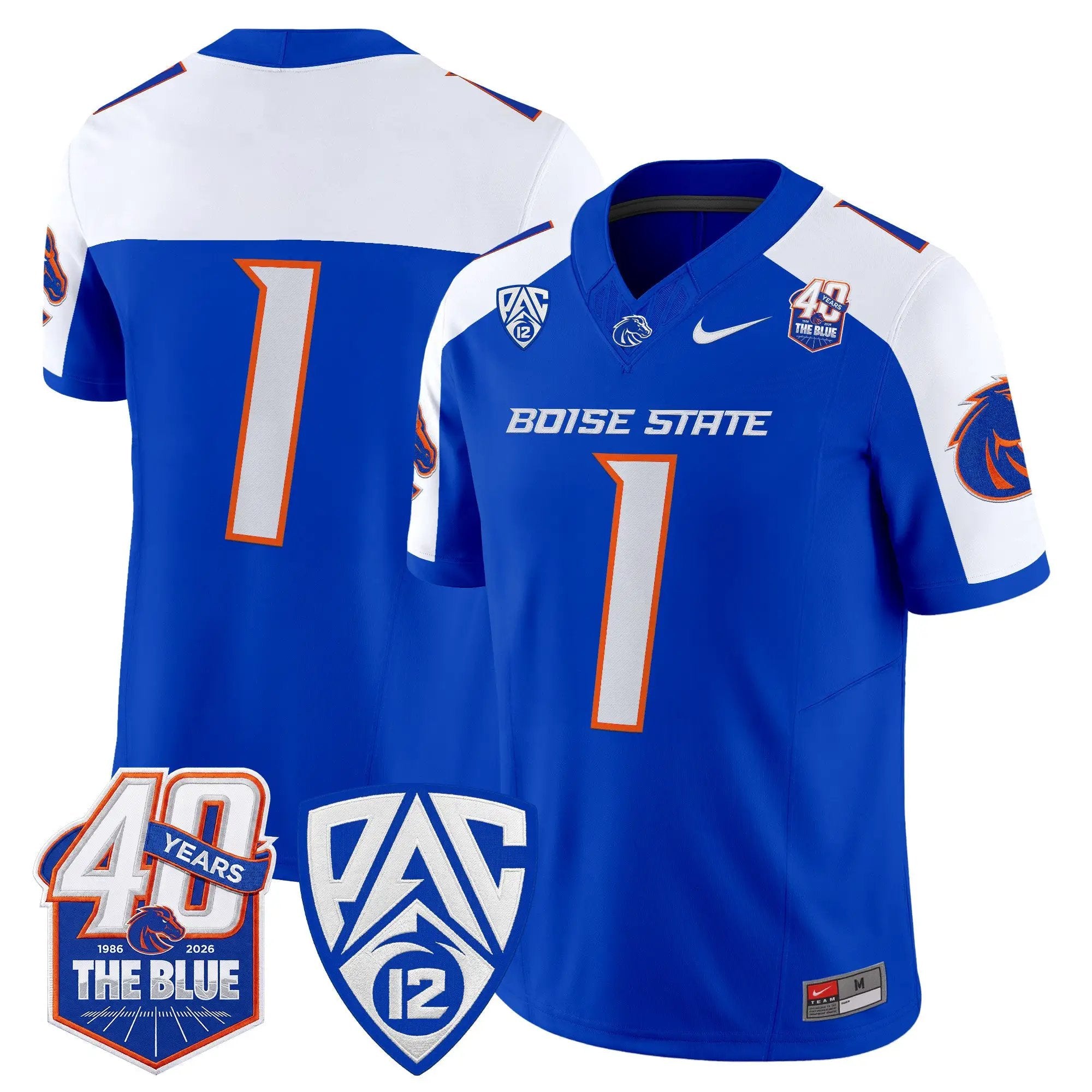 Boise State Broncos 2026 Vapor Limited Jersey - 40th Anniversary Patch - Stitched 6 BSU 2026 Vapor Limited Jersey - 40th Anniversary Patch - Stitched by Digigearus