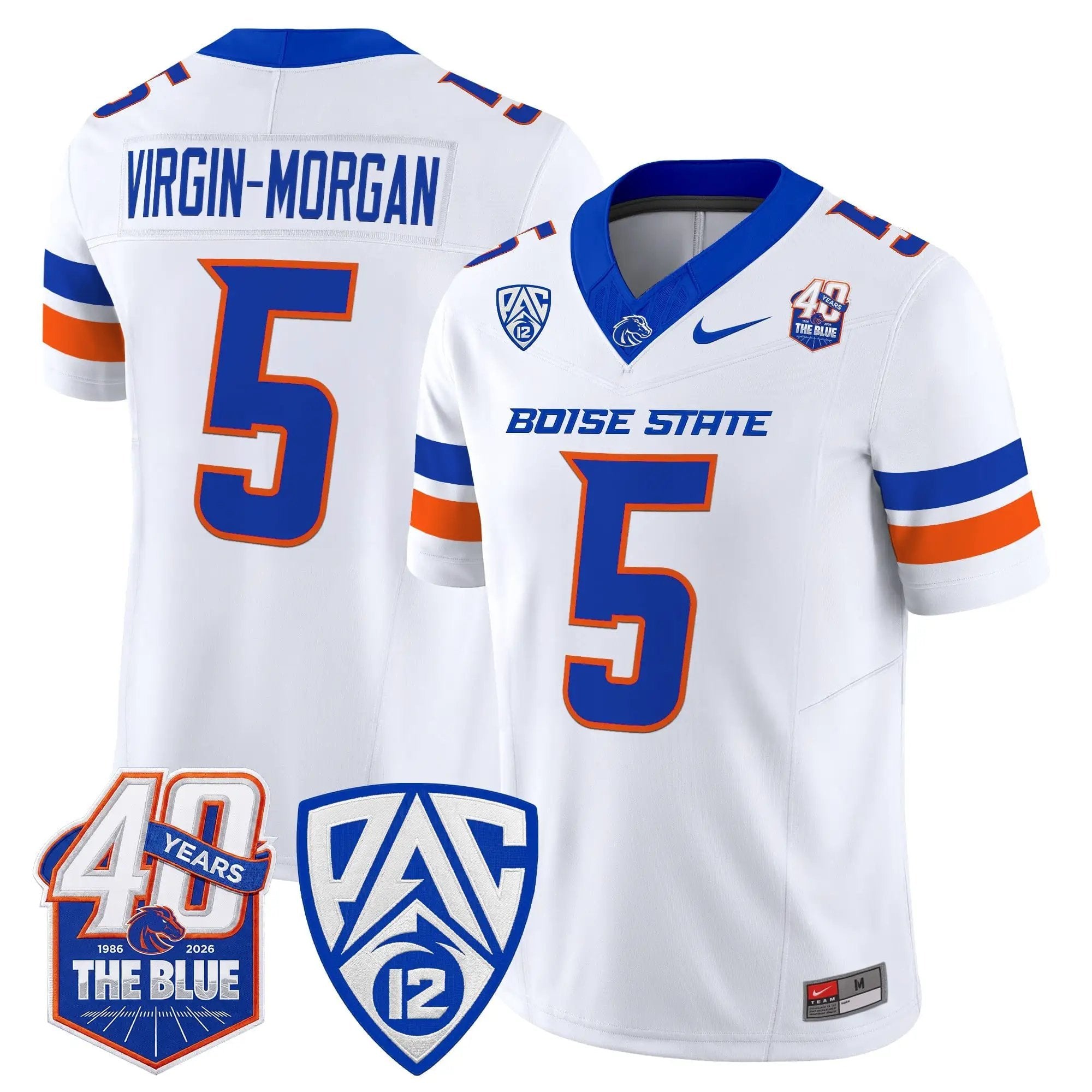 Boise State Broncos 2026 Vapor Limited Jersey - 40th Anniversary Patch - Stitched 27 BSU 2026 Vapor Limited Jersey - 40th Anniversary Patch - Stitched by Digigearus