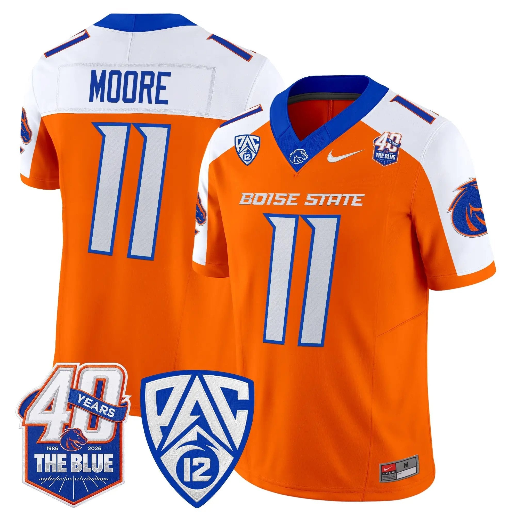 Boise State Broncos 2026 Vapor Limited Jersey - 40th Anniversary Patch - Stitched 10 BSU 2026 Vapor Limited Jersey - 40th Anniversary Patch - Stitched by Digigearus