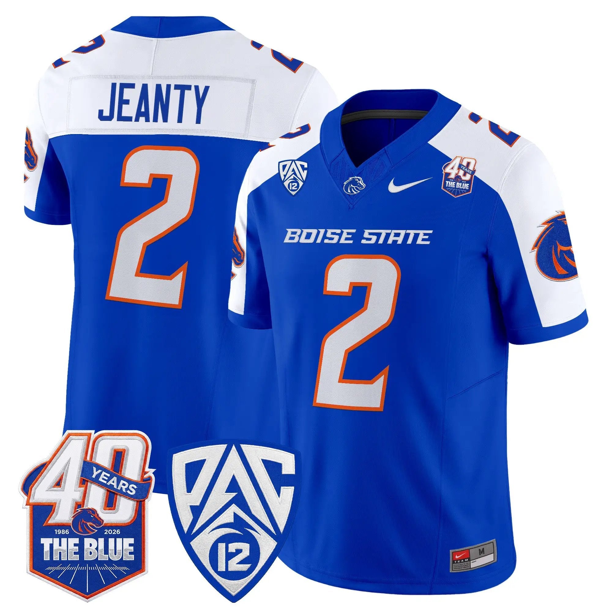 Boise State Broncos 2026 Vapor Limited Jersey - 40th Anniversary Patch - Stitched 4 BSU 2026 Vapor Limited Jersey - 40th Anniversary Patch - Stitched by Digigearus