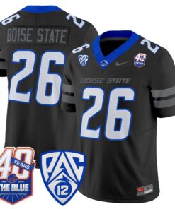 Boise State Broncos 2026 Vapor Limited Jersey - 40th Anniversary Patch - Stitched 74 BSU 2026 Vapor Limited Jersey - 40th Anniversary Patch - Stitched by Digigearus