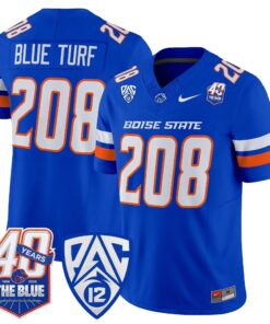 Boise State Broncos 2026 Vapor Limited Jersey - 40th Anniversary Patch - Stitched 50 BSU 2026 Vapor Limited Jersey - 40th Anniversary Patch - Stitched by Digigearus