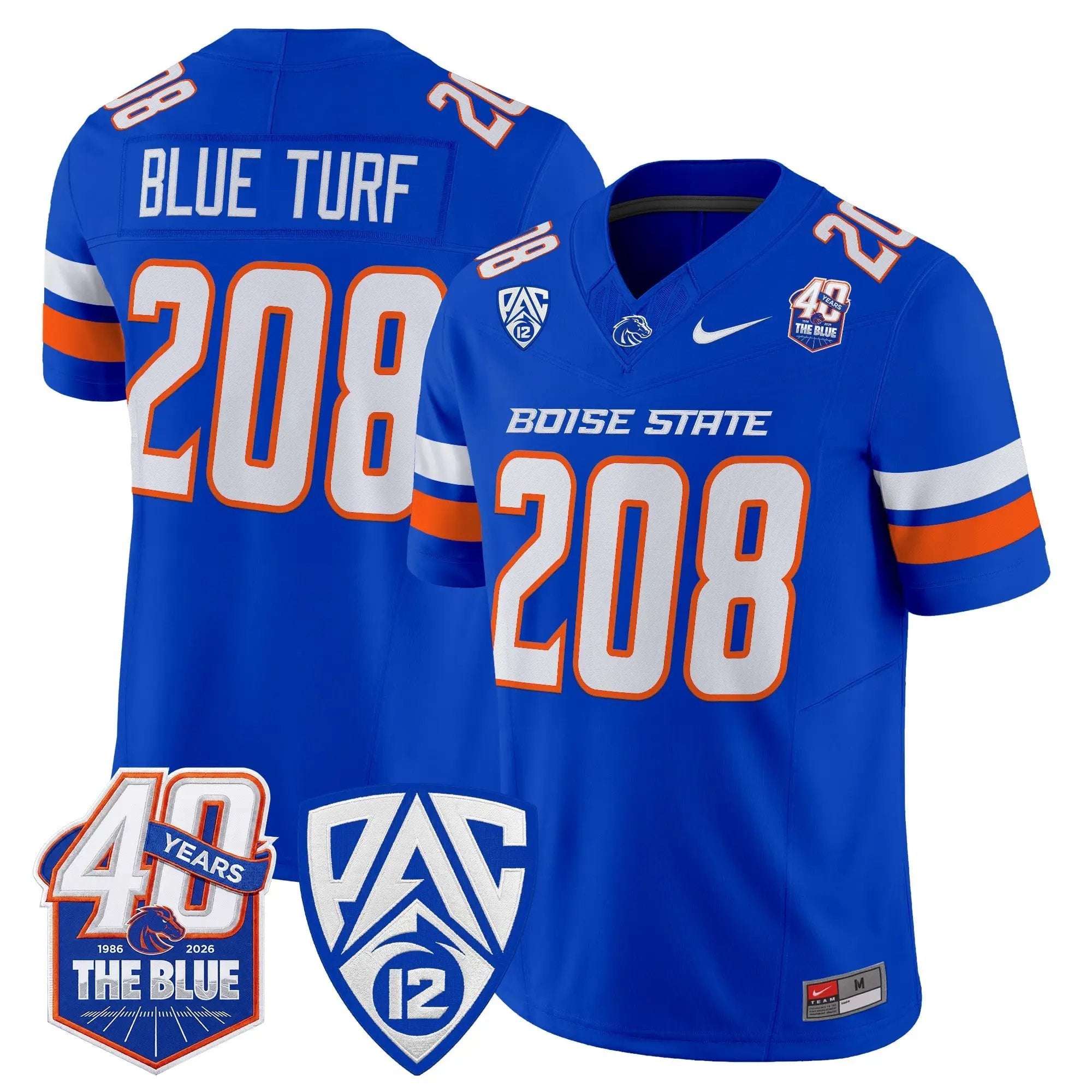 Boise State Broncos 2026 Vapor Limited Jersey - 40th Anniversary Patch - Stitched 13 BSU 2026 Vapor Limited Jersey - 40th Anniversary Patch - Stitched by Digigearus