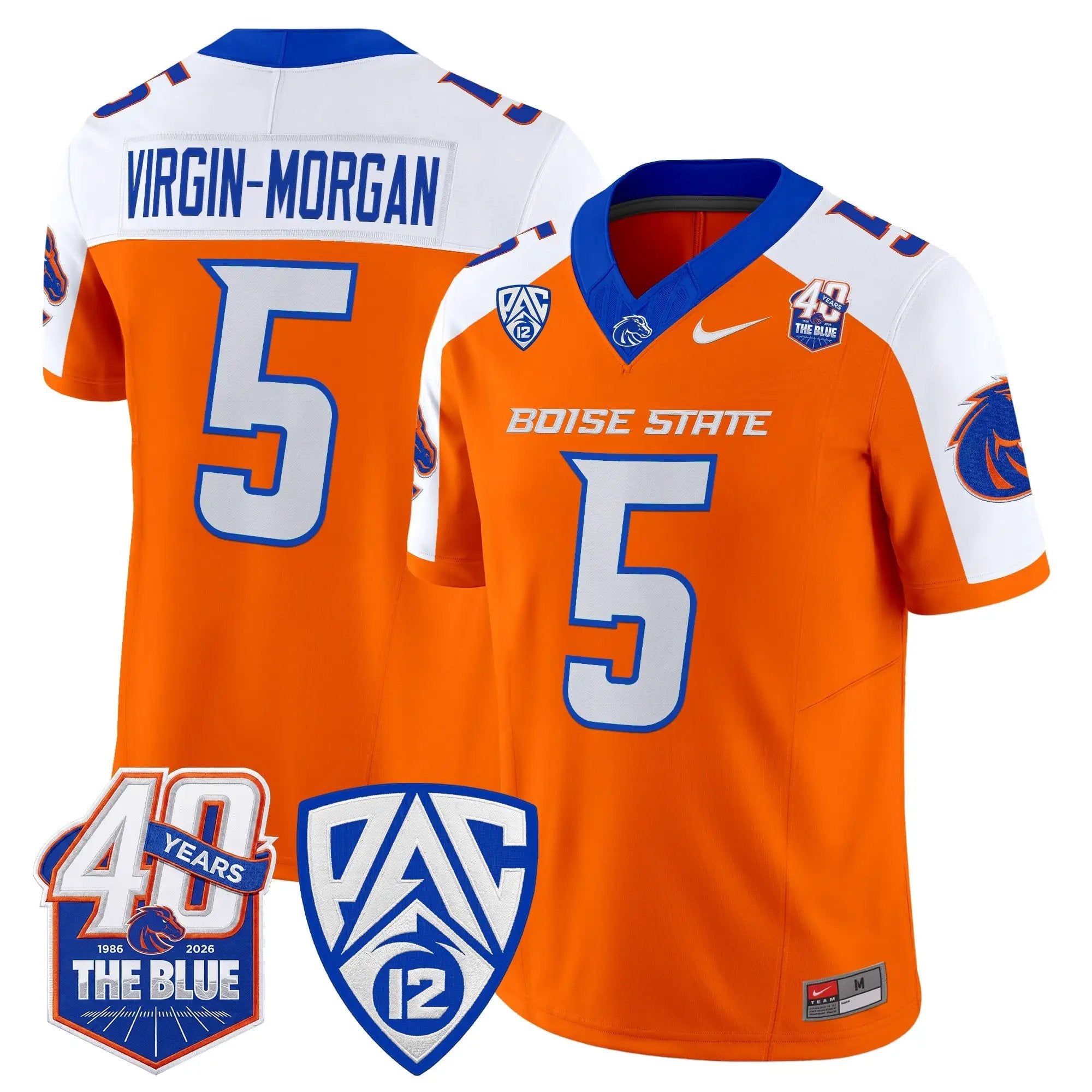 Boise State Broncos 2026 Vapor Limited Jersey - 40th Anniversary Patch - Stitched 9 BSU 2026 Vapor Limited Jersey - 40th Anniversary Patch - Stitched by Digigearus