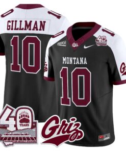 Montana Grizzlies 2026 Vapor Limited Jersey - 40th Anniversary Patch - Stitched by Digigearus