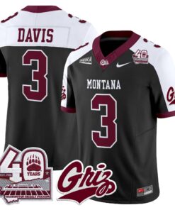 Montana Grizzlies 2026 Vapor Limited Jersey - 40th Anniversary Patch - Stitched by Digigearus