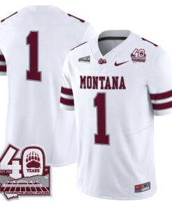 Montana Grizzlies 2026 Vapor Limited Jersey - 40th Anniversary Patch - Stitched by Digigearus