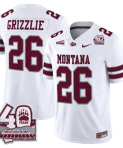 Montana Grizzlies 2026 Vapor Limited Jersey - 40th Anniversary Patch - Stitched by Digigearus