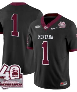Montana Grizzlies 2026 Vapor Limited Jersey - 40th Anniversary Patch - Stitched by Digigearus