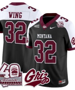 Montana Grizzlies 2026 Vapor Limited Jersey - 40th Anniversary Patch - Stitched by Digigearus