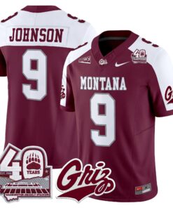 Montana Grizzlies 2026 Vapor Limited Jersey - 40th Anniversary Patch - Stitched by Digigearus
