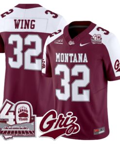 Montana Grizzlies 2026 Vapor Limited Jersey - 40th Anniversary Patch - Stitched by Digigearus