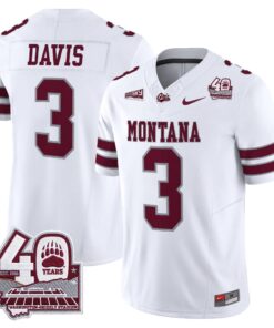 Montana Grizzlies 2026 Vapor Limited Jersey - 40th Anniversary Patch - Stitched by Digigearus