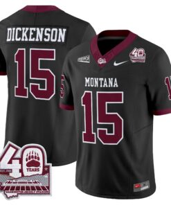 Montana Grizzlies 2026 Vapor Limited Jersey - 40th Anniversary Patch - Stitched by Digigearus