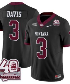 Montana Grizzlies 2026 Vapor Limited Jersey - 40th Anniversary Patch - Stitched by Digigearus