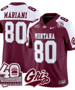 Montana Grizzlies 2026 Vapor Limited Jersey - 40th Anniversary Patch - Stitched by Digigearus