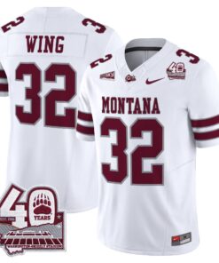 Montana Grizzlies 2026 Vapor Limited Jersey - 40th Anniversary Patch - Stitched by Digigearus