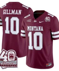 Montana Grizzlies 2026 Vapor Limited Jersey - 40th Anniversary Patch - Stitched by Digigearus