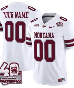 Montana Grizzlies 2026 Vapor Limited Custom Jersey - 40th Anniversary Patch - Stitched by Digigearus