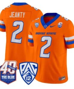 Ashton Jeanty Jersey #2 Boise State Broncos 2026 Limited Stitched by My Store NCAA Football Jerseys