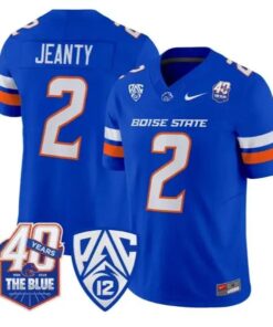 Ashton Jeanty Jersey #2 Boise State Broncos 2026 Limited Stitched by My Store NCAA Football Jerseys