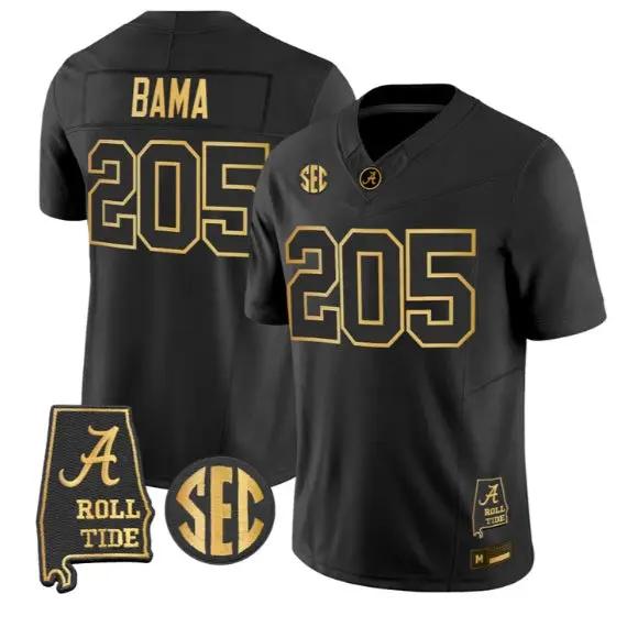 Bama #205 Alabama Crimson Tide Jersey 2026 Alabama Map All Stitched by My Store NCAA Football Jerseys