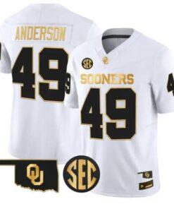 Ben Anderson #49 Oklahoma Sooners Jersey 2026 Limited All Stitched 8 Ben Anderson #49 Oklahoma Sooners Jersey 2026 Limited All Stitched by My Store NCAA Football Jerseys